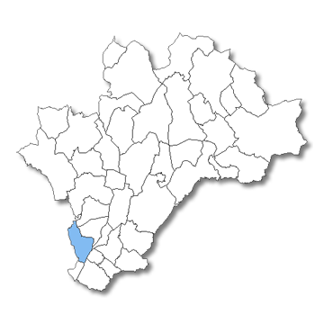 Ubicació de Mollet del Vallès dins la comarca